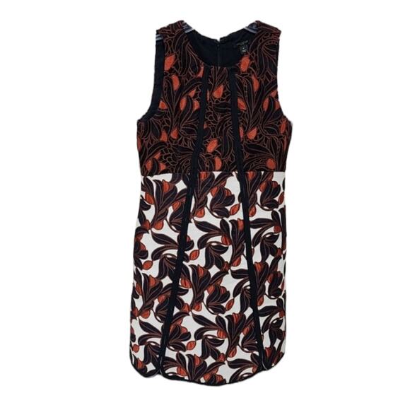 Ann Taylor Vine Lace Jacquard Flare Party Chico's Dress Size 0P Petite - Picture 13 of 15